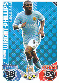 Shaun Wright-Phillips Manchester City 2010/11 Topps Match Attax #192